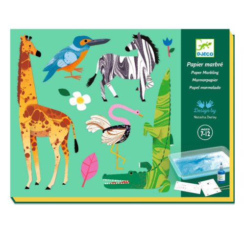 Djeco Design by Művészeti műhely Festés márványozás - Colourful