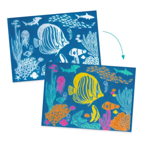 Djeco Művészeti műhely Tengermély kék - Ultramarine, Cyanotype