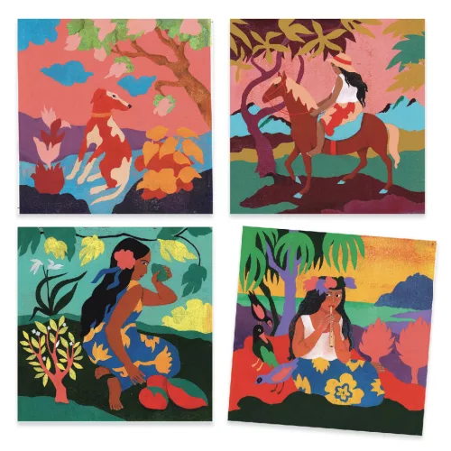 Djeco Művészeti műhely, Polinézia, Inspired by Paul Gauguin