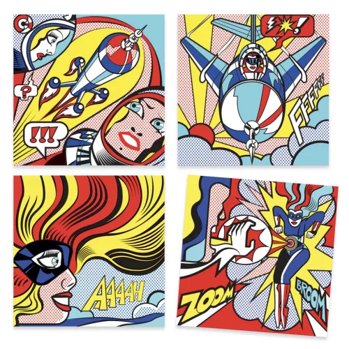 Djeco Művészeti műhely, Szuperhősök, Inspired by Roy Lichtenstein