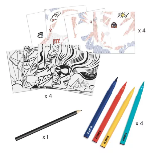 Djeco Művészeti műhely, Szuperhősök, Inspired by Roy Lichtenstein