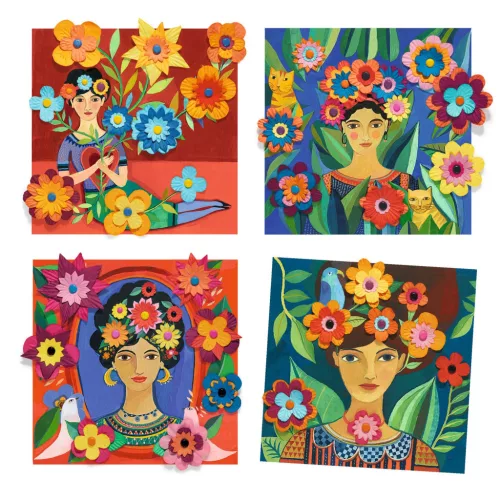Djeco Design by Művészeti műhely Virágdíszben - Inspired by Frida Kahlo Coyoacán