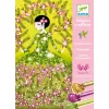 Djeco Csillámkép készítő - Csillogó ruhák - Glitter dresses