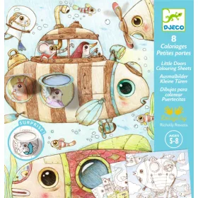   Djeco Design by Meglepetés színezők Maló utazásai - Malo’s trip