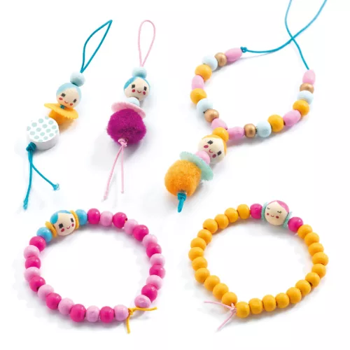 Djeco Gyöngyfűzés Fagyöngyök és figurák - Beads and figurines