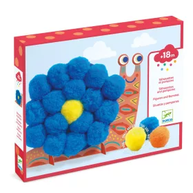 Djeco Pompom képkészítő, Óriás pompom állatok