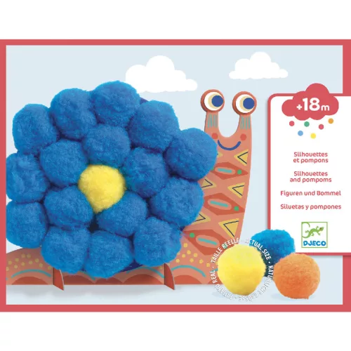 Djeco Pompom képkészítő, Óriás pompom állatok