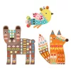 Djeco Design by Kollázs műhely Mackó róka madárka - 3 giant animals