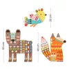 Djeco Design by Kollázs műhely Mackó róka madárka - 3 giant animals