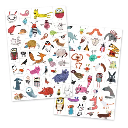 Djeco Tetováló matricák Cukik és viccesek - Little critters