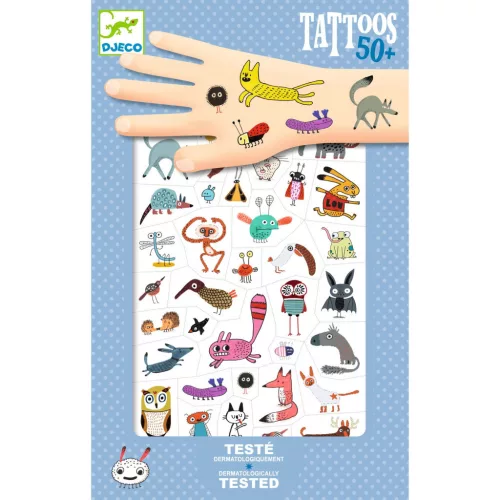 Djeco Tetováló matricák Cukik és viccesek - Little critters