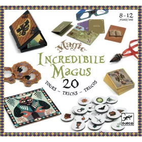   Djeco Bűvészkészlet Hihetetlen varázsló 20 trükk - Incredibile Magus