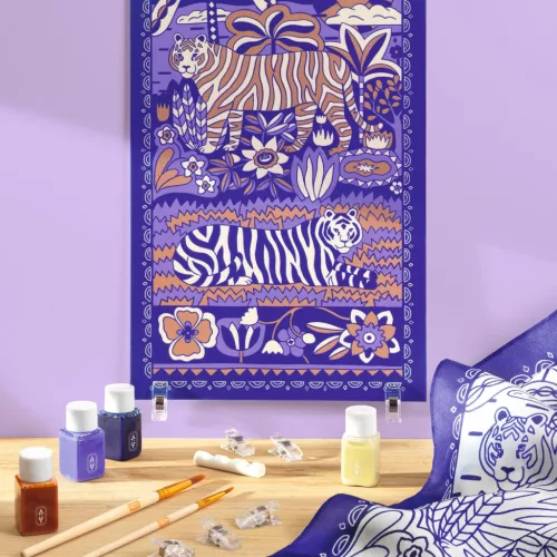 AGA Műterem 10 Selyem festés Tigrisek - Atelier 10 Silk Painting