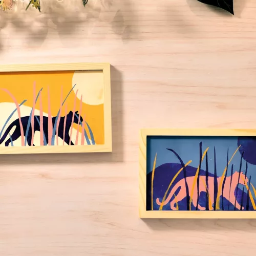 AGA Műterem 47 Gélnyomtatás Éjjel és nappal - Atelier 47 Gel Printing