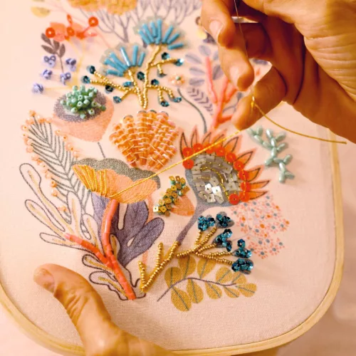 AGA Műterem 58 Gyöngyhímzés Gyöngyvirág - Atelier 58 Beadwork