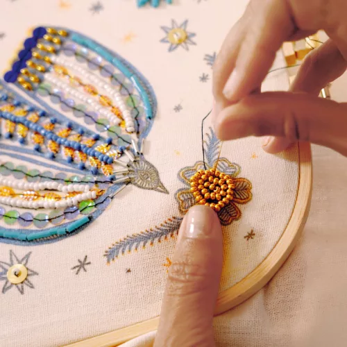 AGA Műterem 59 Gyöngyhímzés Gyöngymadár - Atelier 59 Beadwork