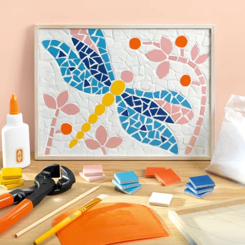 AGA Műterem 72 Mozaikkép Szítakötő - Atelier 72 Mosaic