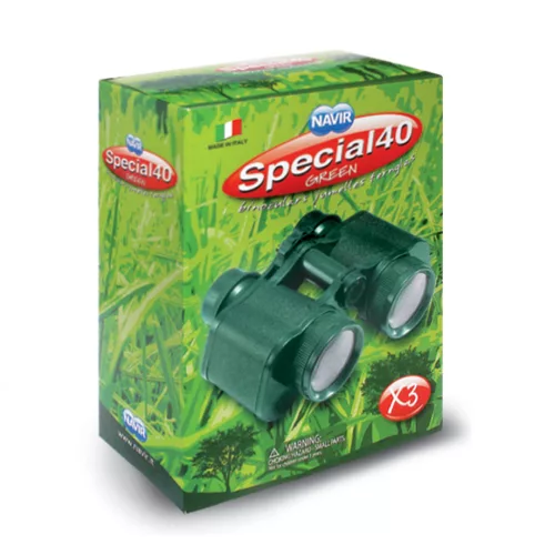Navir Kétcsövű zöld gyerektávcső - Special 40 Green Binocular with Case