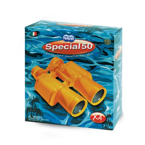 Navir Kétcsövű sárga gyerektávcső tartozékokkal - Special 50 Yellow Binocular with Case