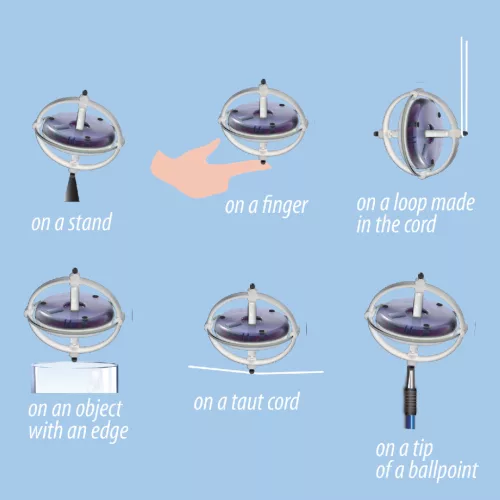Navir Ledes csodagiroszkóp - UFO Lighting Gyroscope