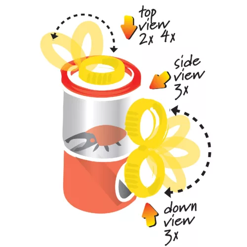 Navir Három nézőszögű bogárvizsgáló - Triple Bug Viewer 3 way