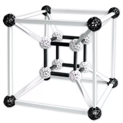 ZomeTool Tudományos modellező készlet - ZomeTool fekete-fehérben Design 3