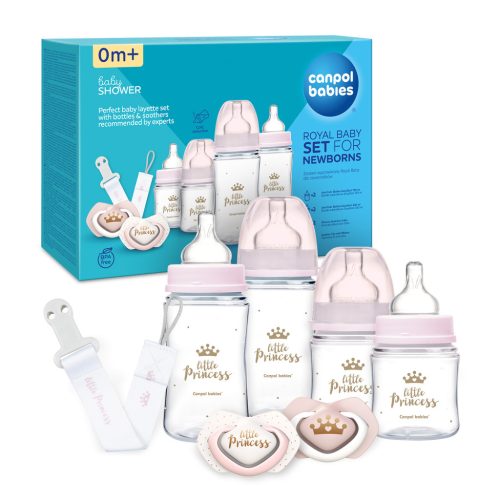 Canpol babies Ajándékszett újszülöttek, Royal baby - rózsaszín