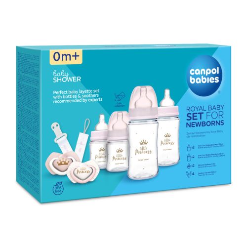 Canpol babies Ajándékszett újszülöttek, Royal baby - rózsaszín