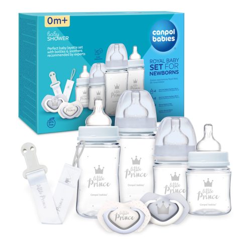 Canpol babies Ajándékszett újszülötteknek, ROYAL BABY - kék
