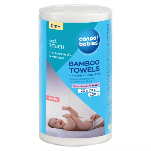 Canpol babies Eldobható bambusz törölközők 120db