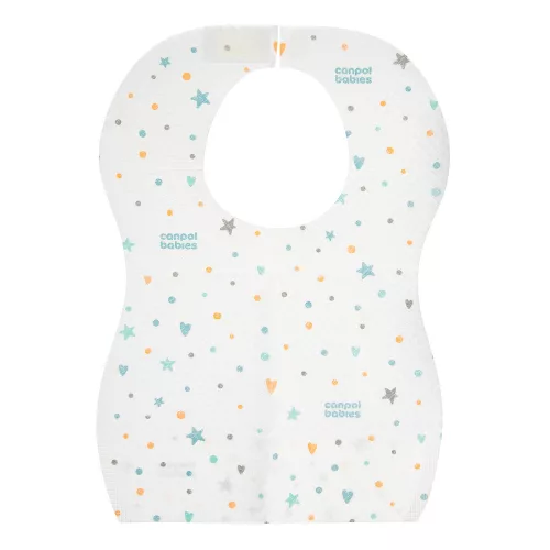 Canpol babies Vízálló egyszer használatos előke zsebbel 10 db