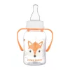Canpol babies Keskeny nyakú cumisüveg fogantyúval, CUTE ANIMALS, 120 ml, róka