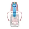Canpol babies Keskeny nyakú cumisüveg fogantyúval, CUTE ANIMALS, 120 ml, nyuszi