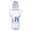 Canpol babies Keskeny nyakú cumisüveg fogantyúval, CUTE ANIMALS, 250 ml, kutya