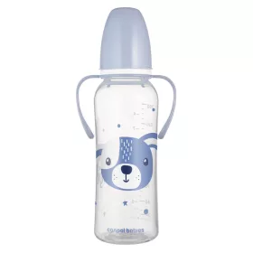   Canpol babies Keskeny nyakú cumisüveg fogantyúval, CUTE ANIMALS, 250 ml, kutya