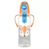 Canpol babies Keskeny nyakú cumisüveg fogantyúval, CUTE ANIMALS, 250 ml, róka