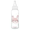 Canpol babies Keskeny nyakú cumisüveg fogantyúval, CUTE ANIMALS, 250 ml, nyuszi
