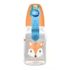 Canpol babies Keskeny nyakú cumisüveg CUTE ANIMALS 120ml - Orange