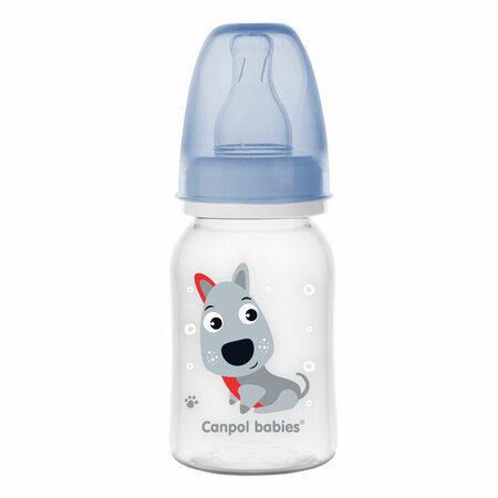 Canpol babies Keskeny cumisüveg, 120 ml, CUTE ANIMALS
