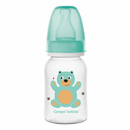 Canpol babies Keskeny cumisüveg, 120 ml, CUTE ANIMALS