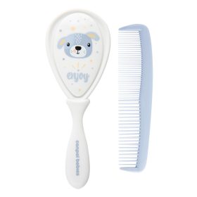 Canpol babies Baba kefe és fésű CUTE ANIMALS kék