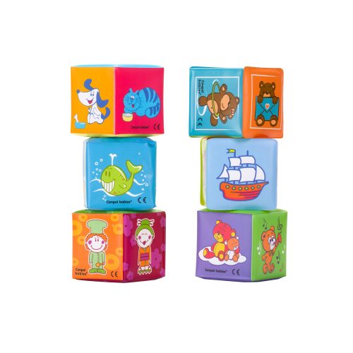 Canpol babies Puha tanuló kockák, 6db