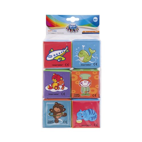 Canpol babies Puha tanuló kockák, 6db