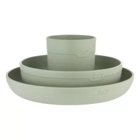 Lovi Tányér szett pohárral 3db - Pistachio