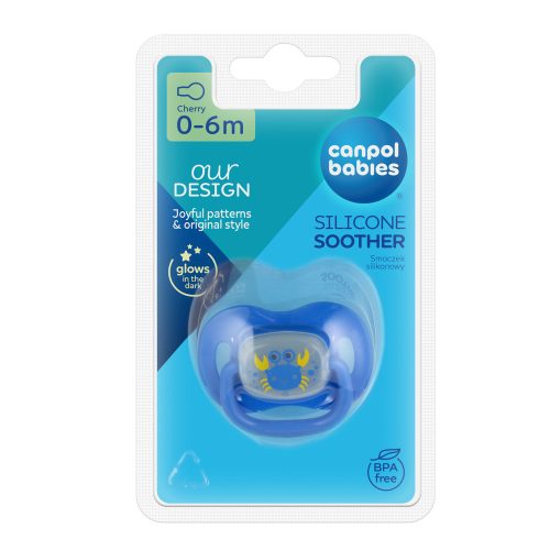 Canpol babies Szilikon cseresznye alakú cumi LOVE&SEA 0-6 hó 1db
