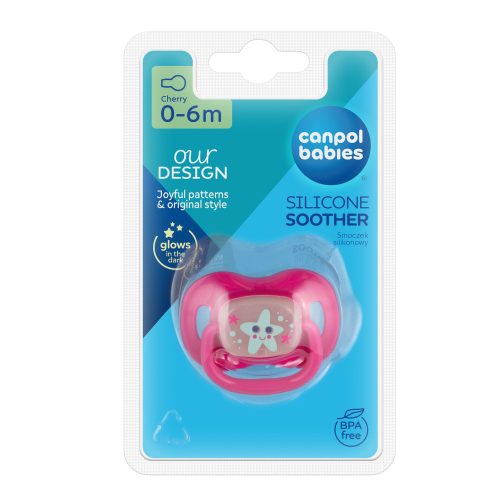 Canpol babies Szilikon cseresznye alakú cumi LOVE&SEA 0-6 hó 1db