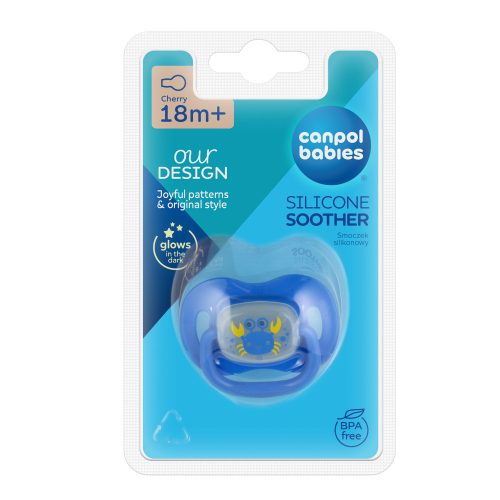 Canpol babies Szilikon cseresznye alakú cumi LOVE&SEA 18hó+ 1db