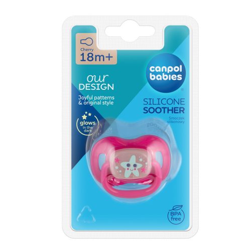 Canpol babies Szilikon cseresznye alakú cumi LOVE&SEA 18hó+ 1db