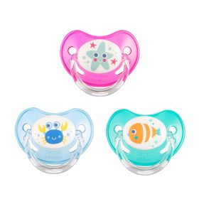   Canpol babies Szilikon anatómiai cumi, 18hó+, LOVE&SEA, 1db