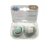 Canpol babies Szilikon szimmetrikus cumi, Light touch, 18hó+, 2db, PURE COLOR - zöld